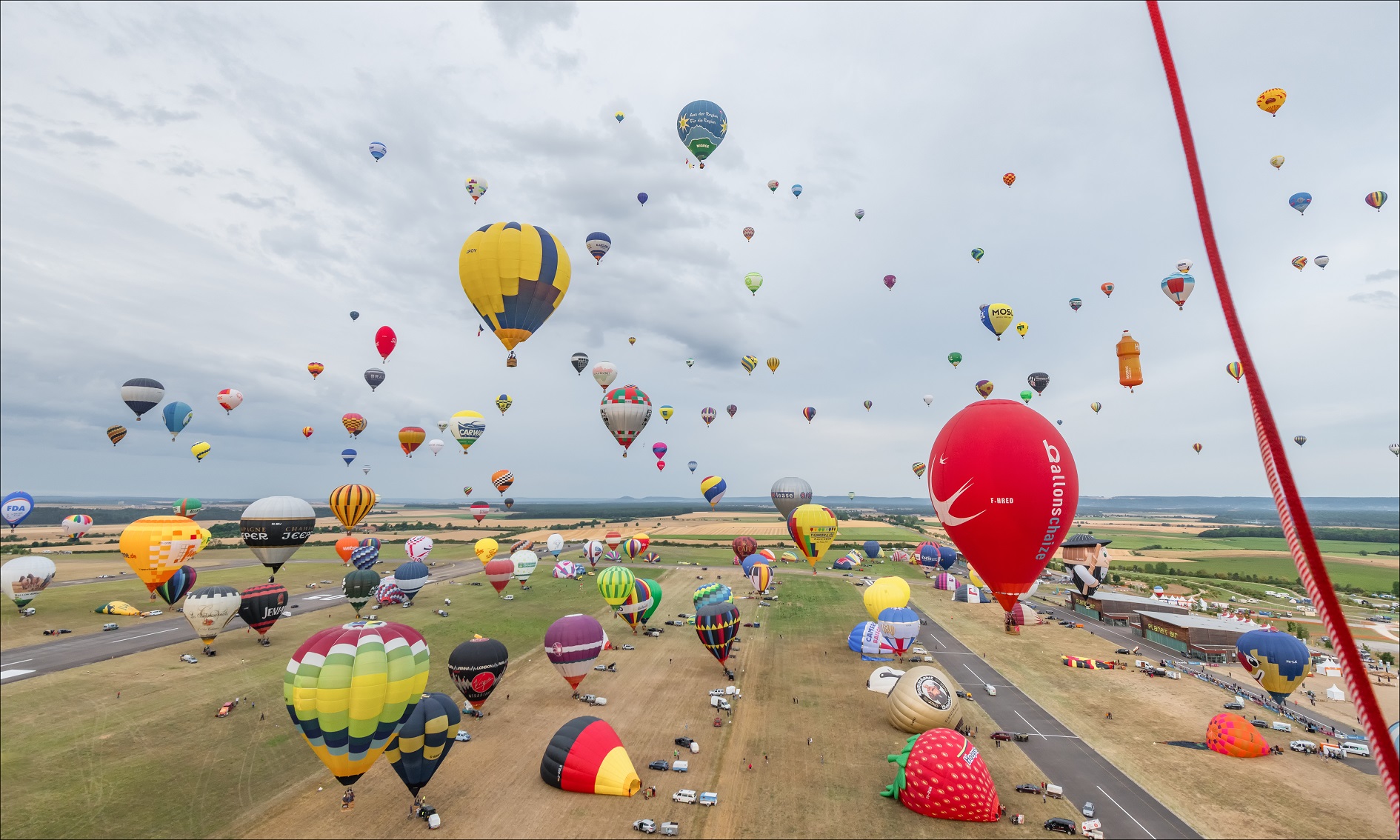 Flying for the first time at Grand Est Mondial Air Ballons